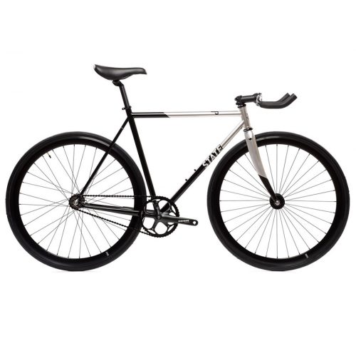 fixie single speed state bicycle contender 2 silver